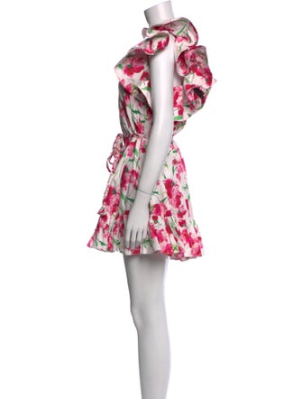 MISA Los Angeles Floral Print Mini Dress