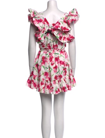 MISA Los Angeles Floral Print Mini Dress