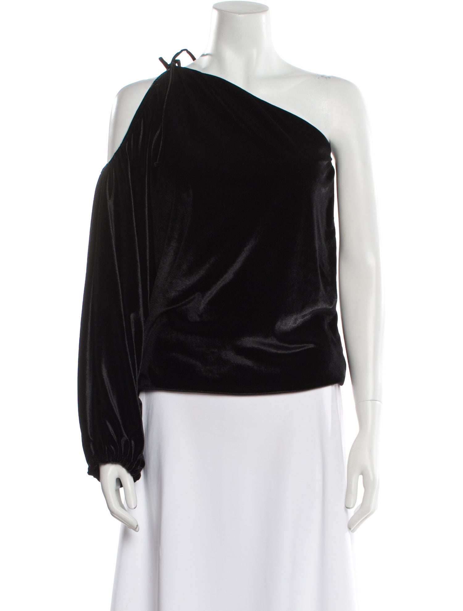 MISA Los Angeles One-Shoulder Long Sleeve Top