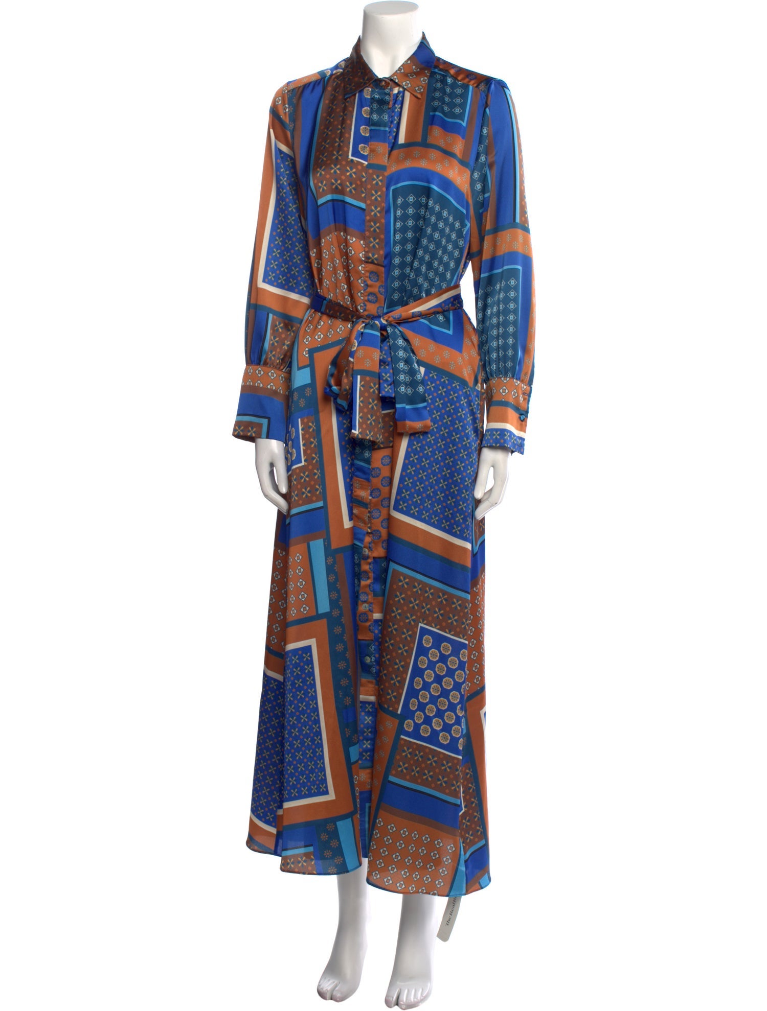 MISA Los Angeles Printed Long Dress