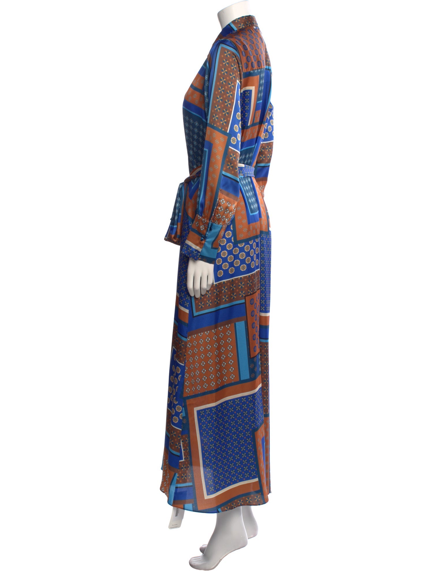 MISA Los Angeles Printed Long Dress