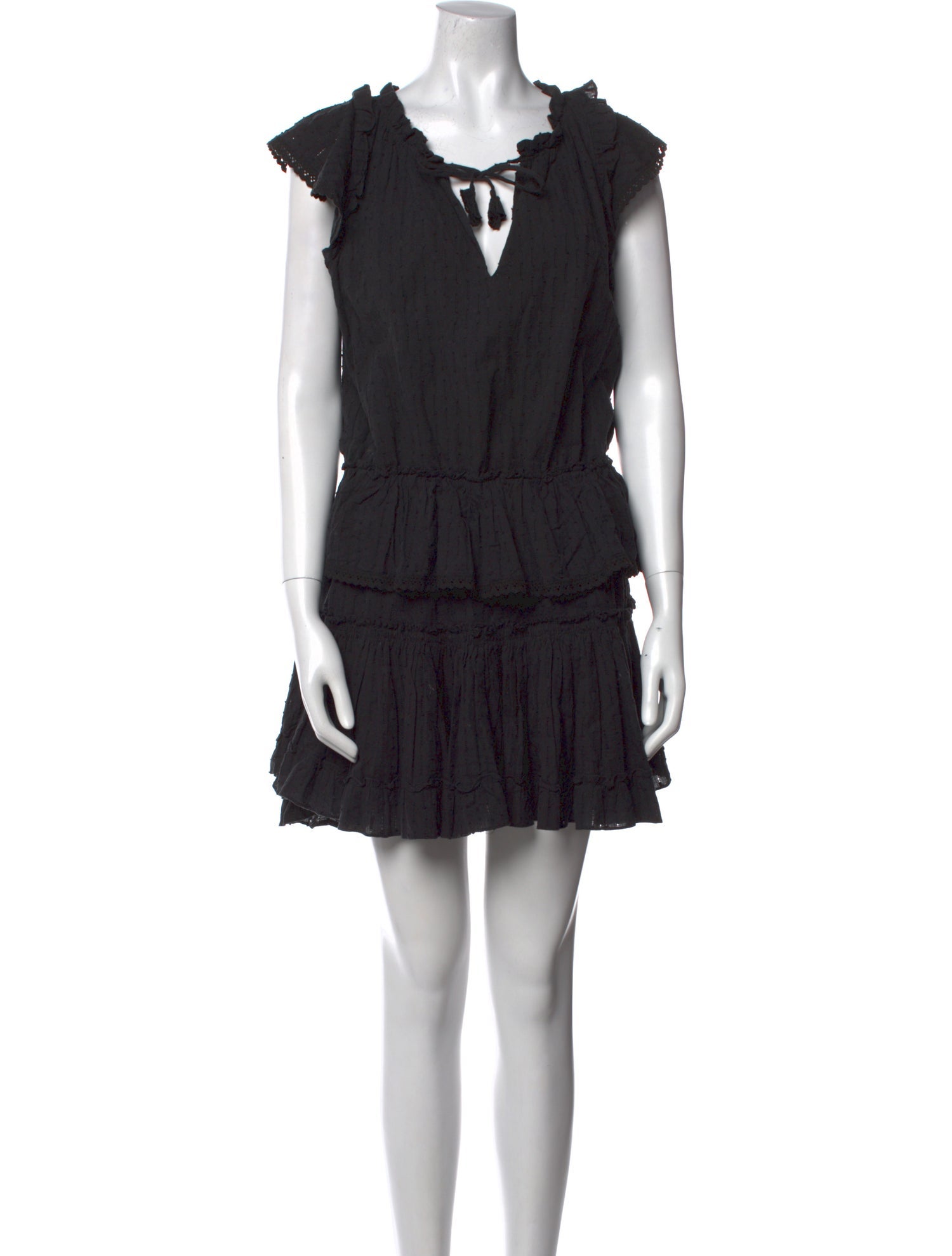 MISA Los Angeles V-Neck Mini Dress
