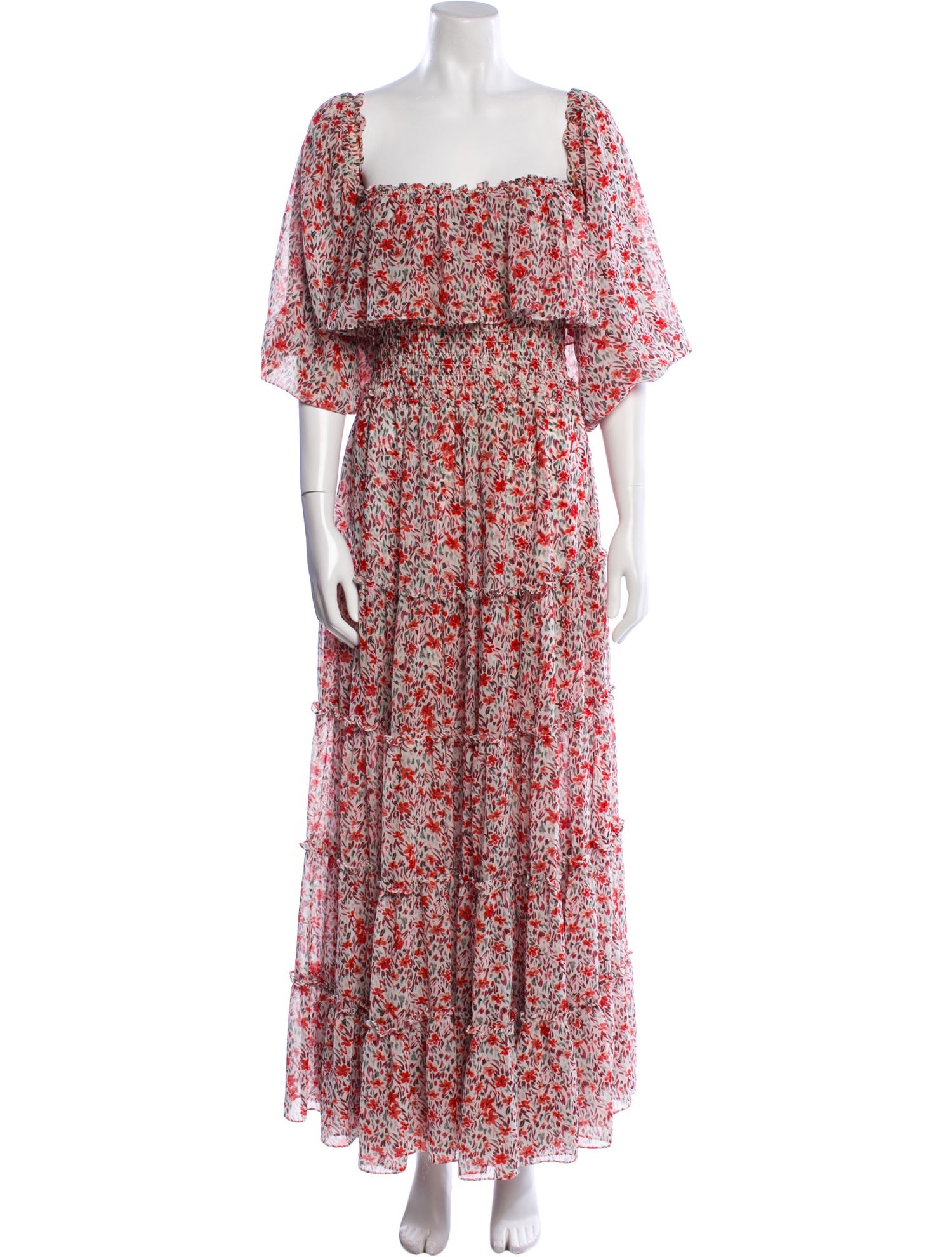 MISA Los Angeles Floral Print Long Dress
