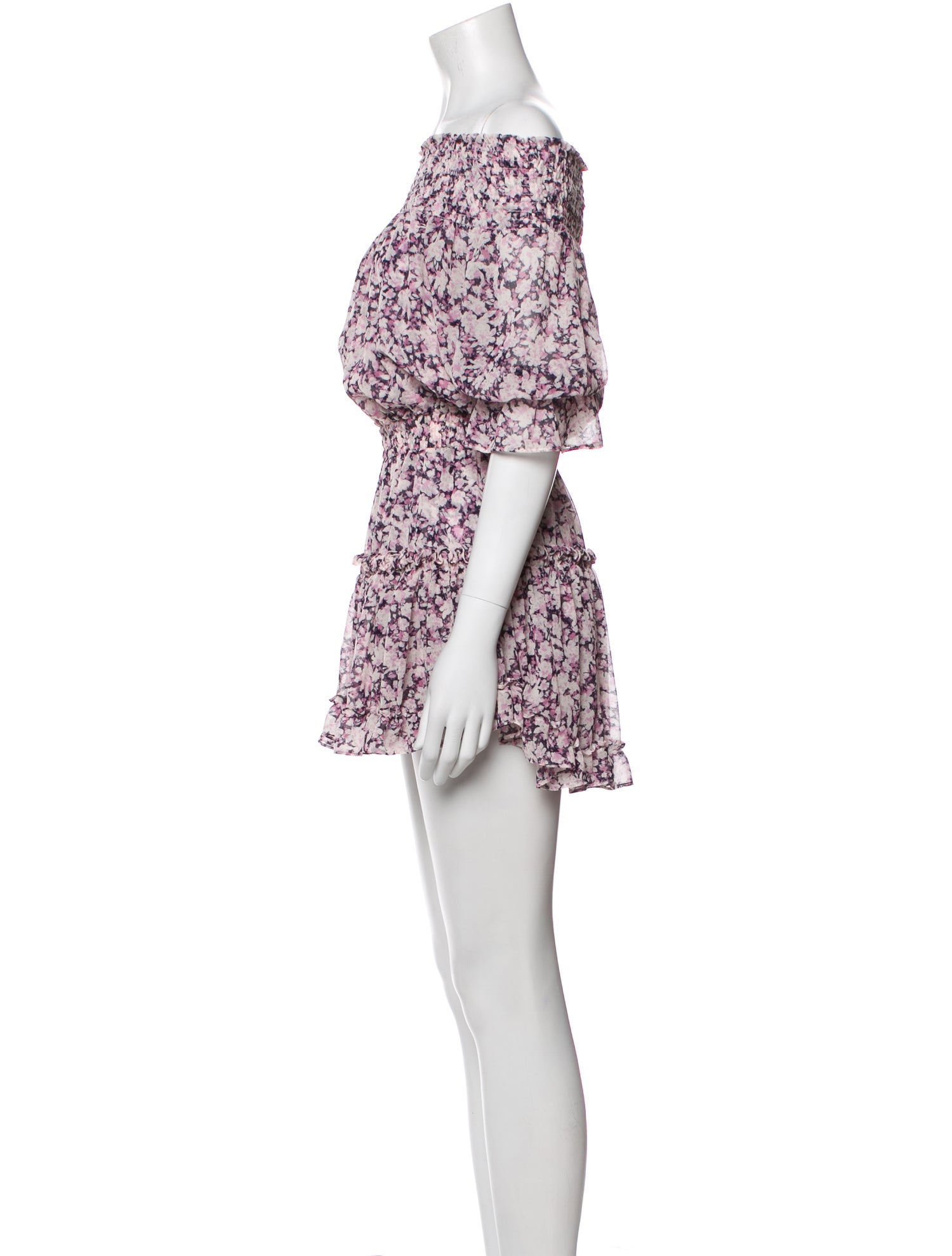 MISA Los Angeles Floral Print Mini Dress