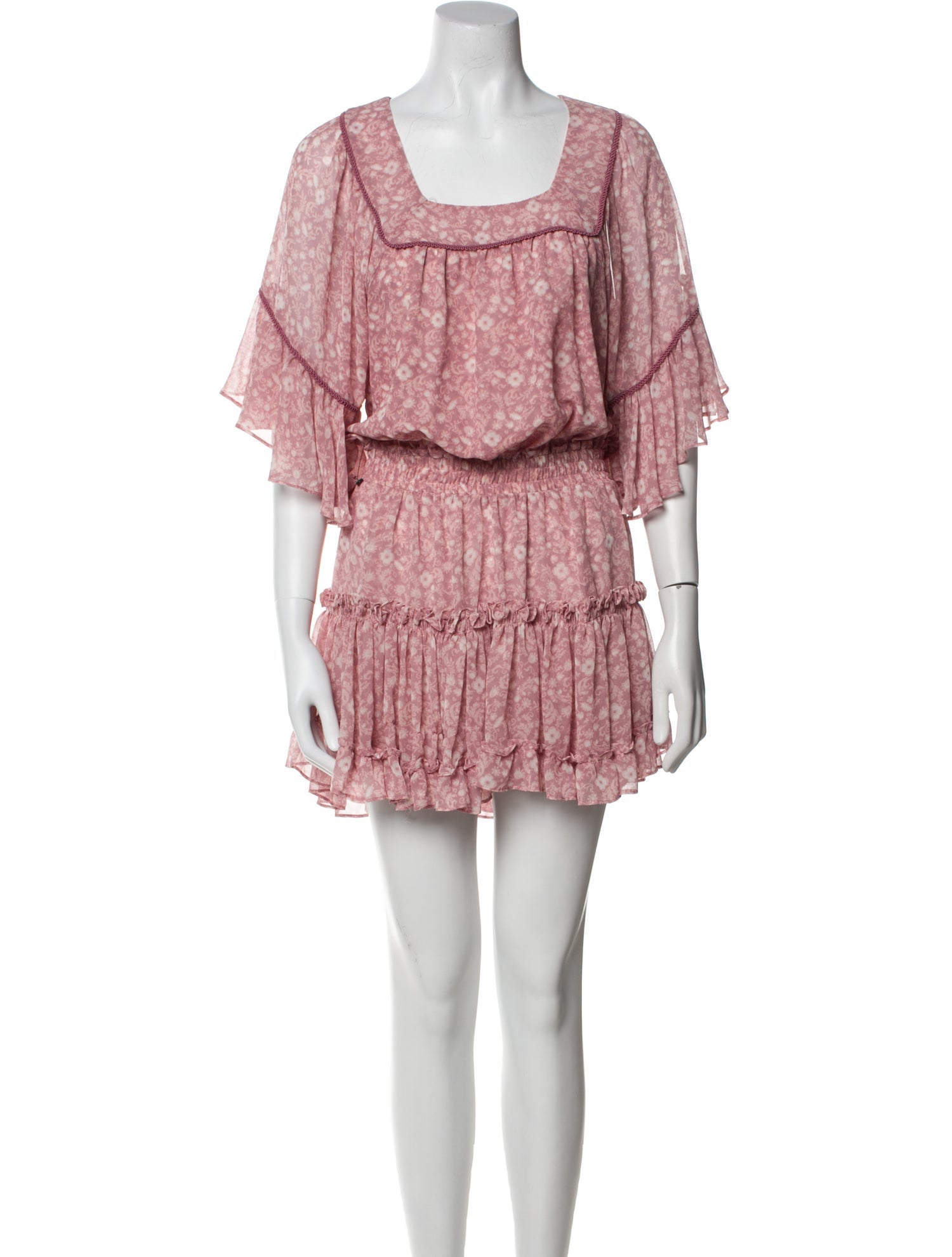 MISA Los Angeles Printed Mini Dress w/ Tags