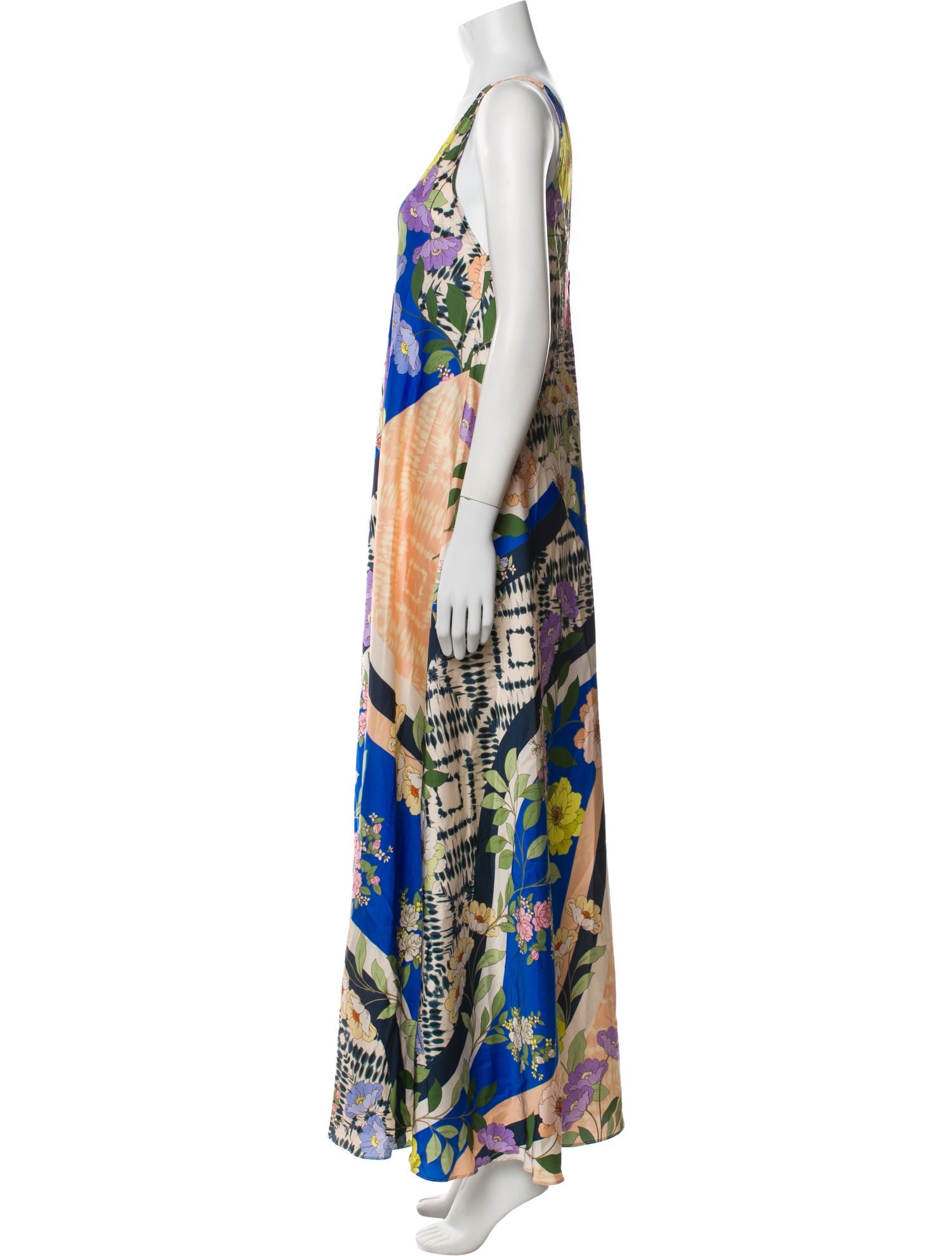 MISA Los Angeles Printed Long Dress