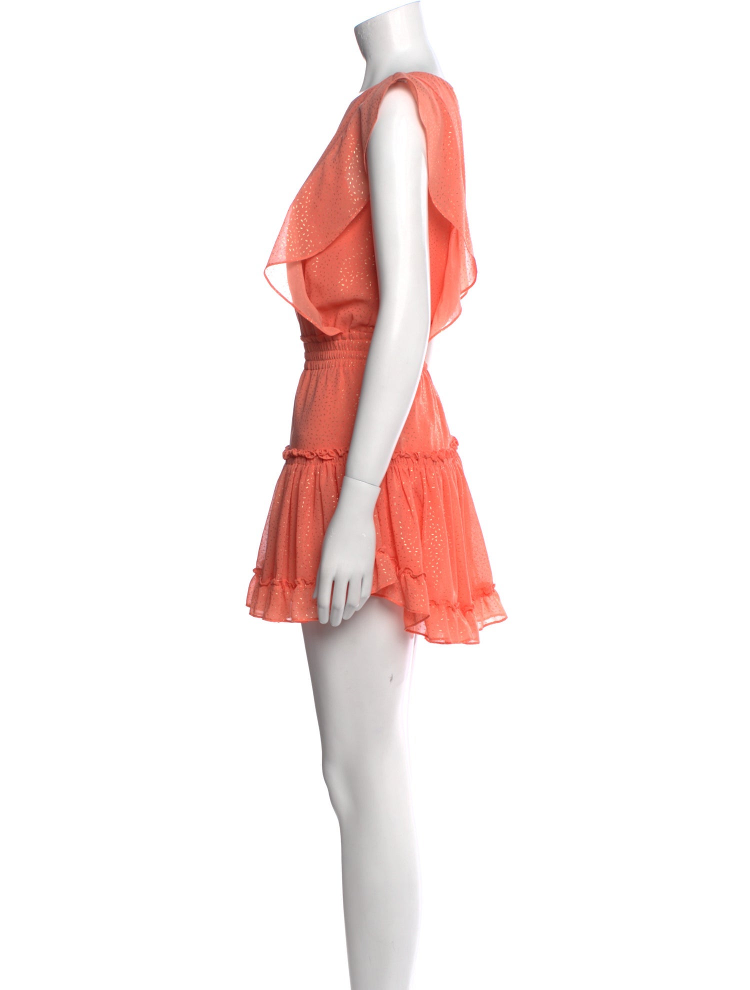 MISA Los Angeles Scoop Neck Mini Dress