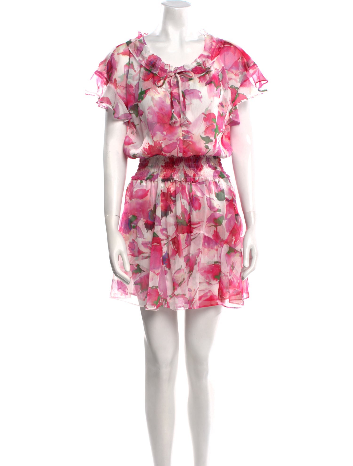 MISA Los Angeles Floral Print Mini Dress w/ Tags