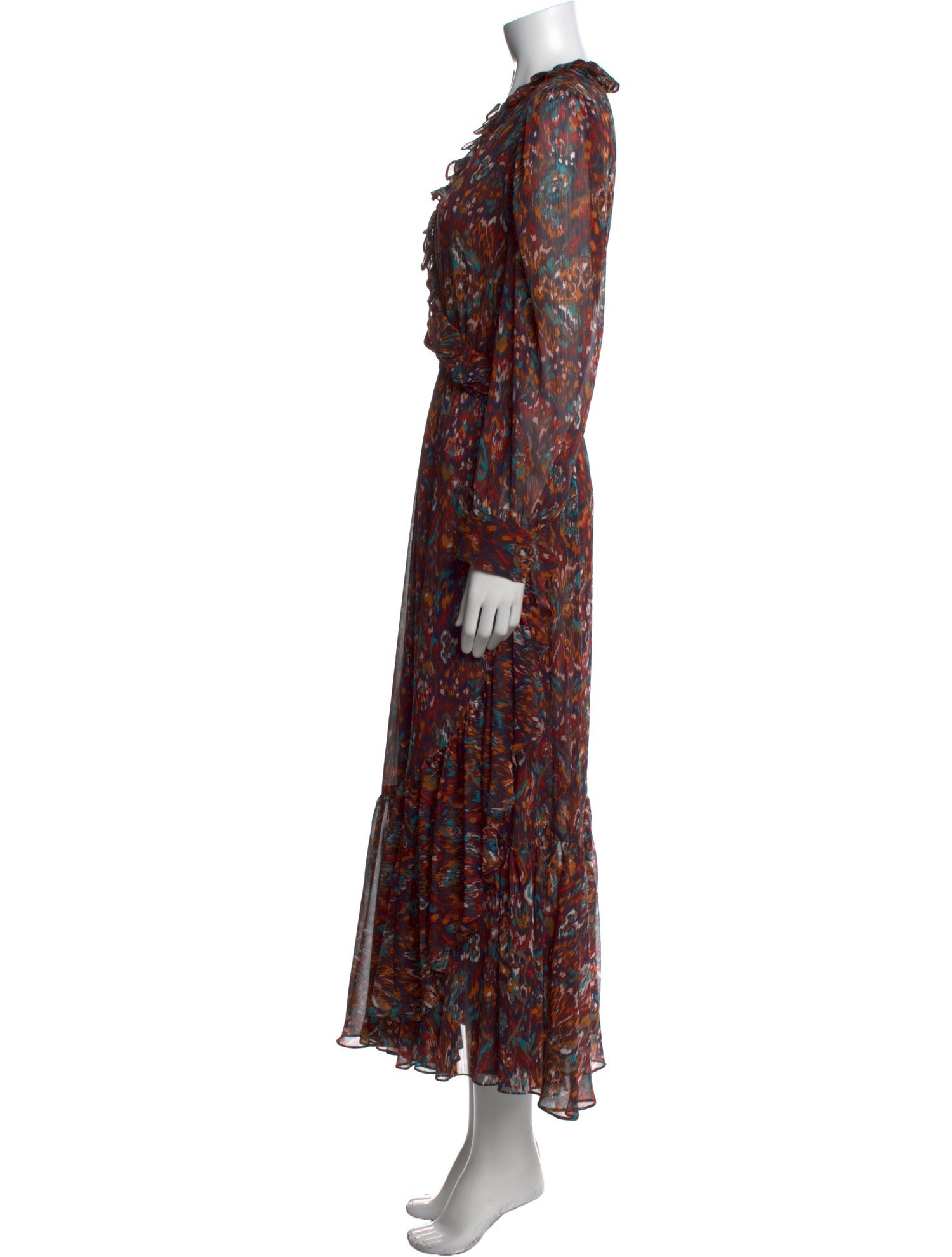 MISA Los Angeles Printed Long Dress