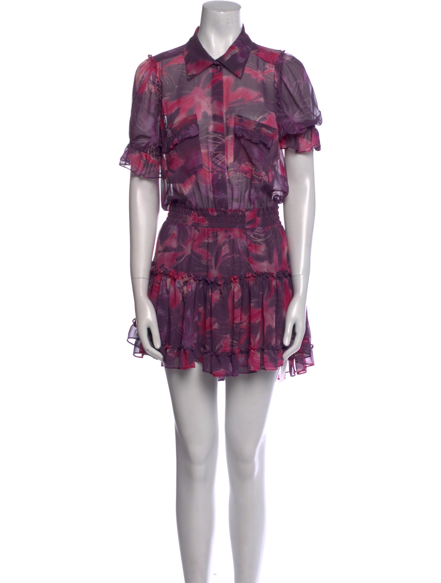 MISA Los Angeles Printed Mini Dress