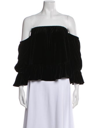 MISA Los Angeles Off-The-Shoulder Three-Quarter Sleeve Blouse