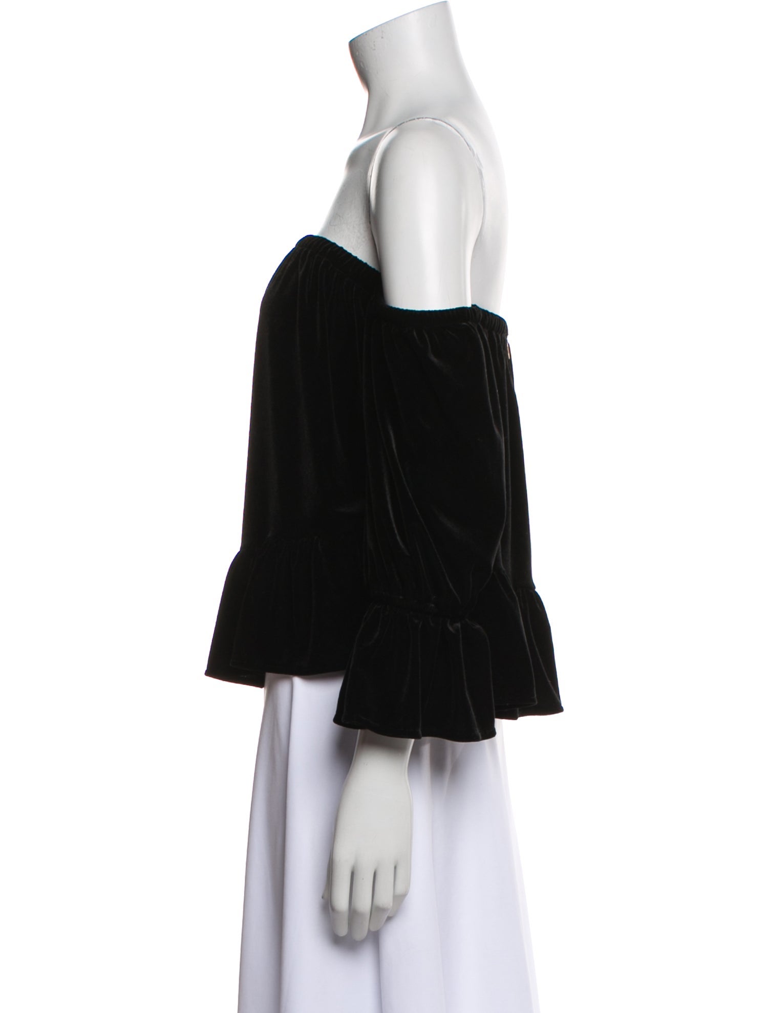 MISA Los Angeles Off-The-Shoulder Three-Quarter Sleeve Blouse