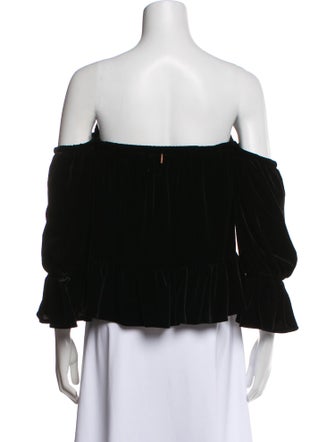 MISA Los Angeles Off-The-Shoulder Three-Quarter Sleeve Blouse
