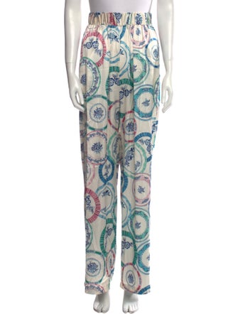 MISA Los Angeles Paisley Print Wide Leg Pants
