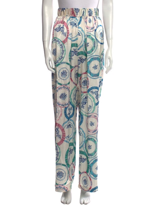 MISA Los Angeles Paisley Print Wide Leg Pants