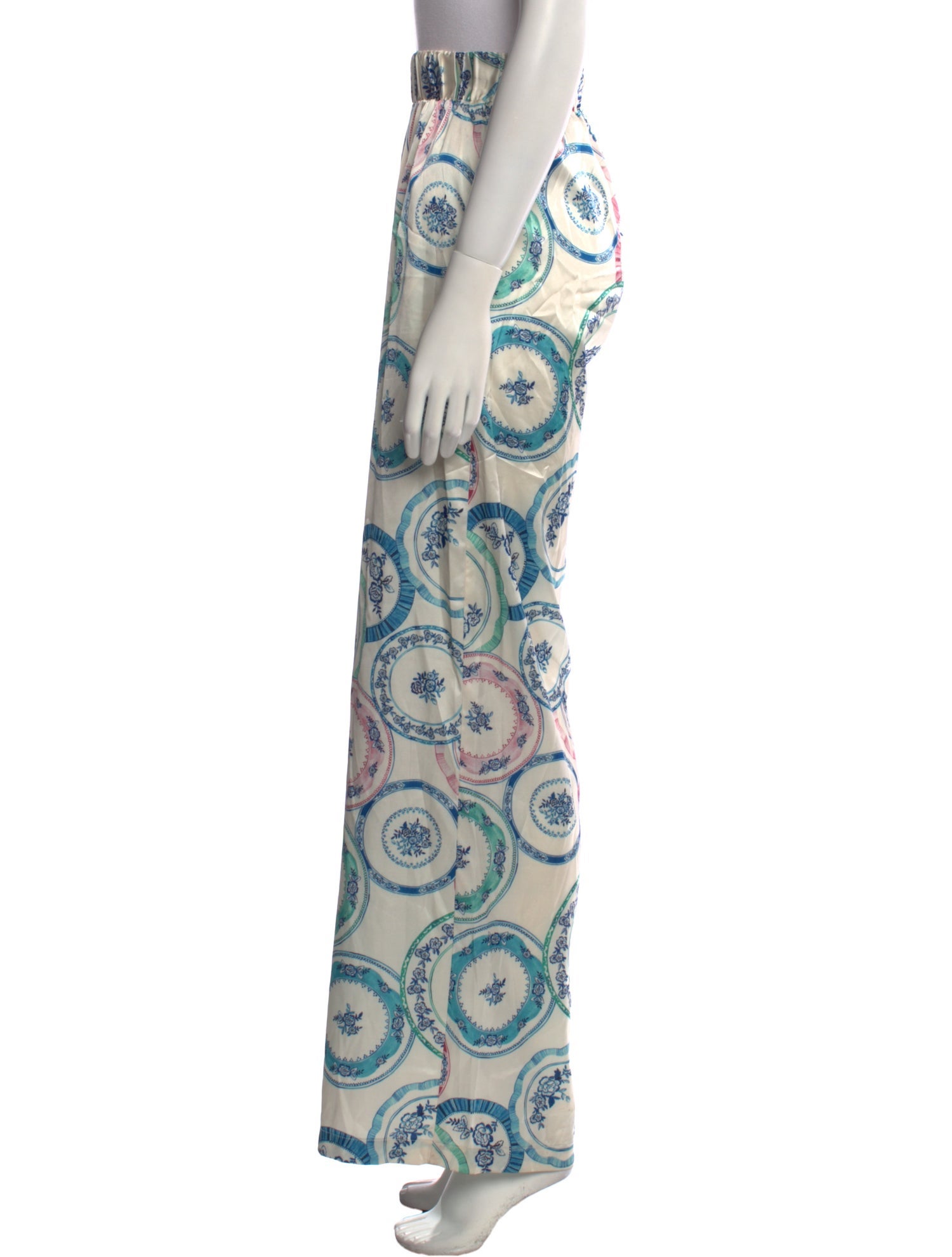 MISA Los Angeles Paisley Print Wide Leg Pants