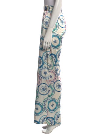 MISA Los Angeles Paisley Print Wide Leg Pants