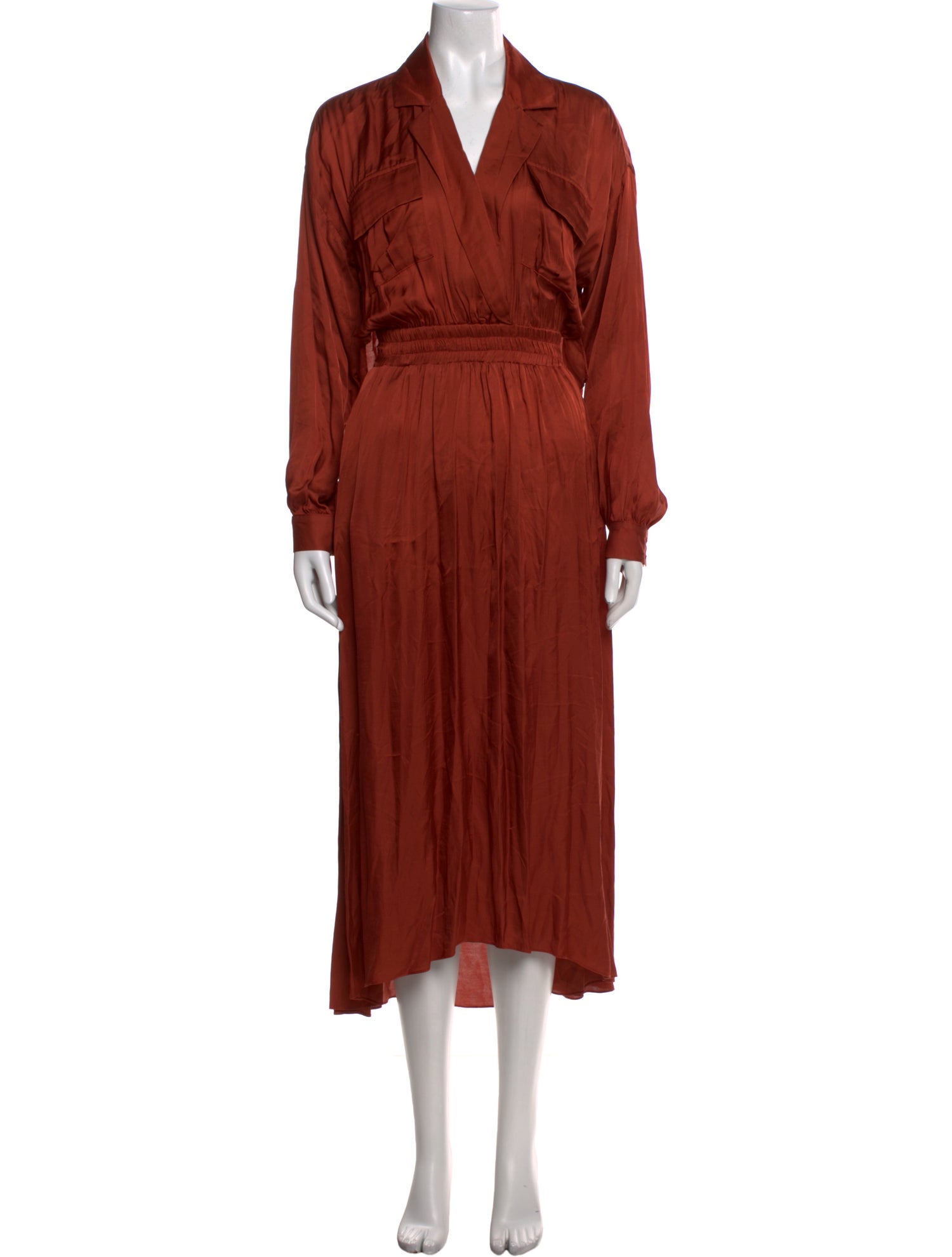 MISA Los Angeles V-Neck Long Dress