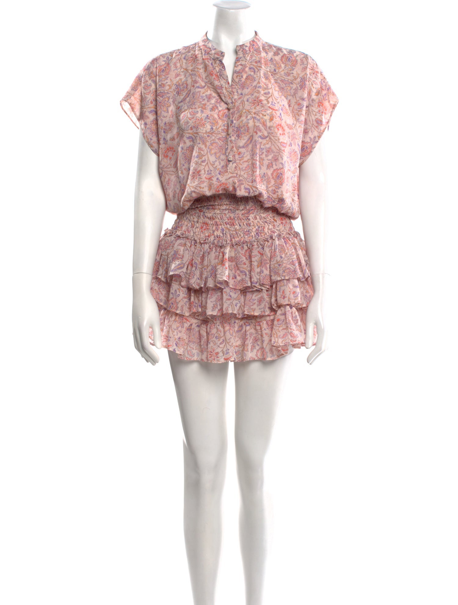 MISA Los Angeles Floral Print Mini Dress