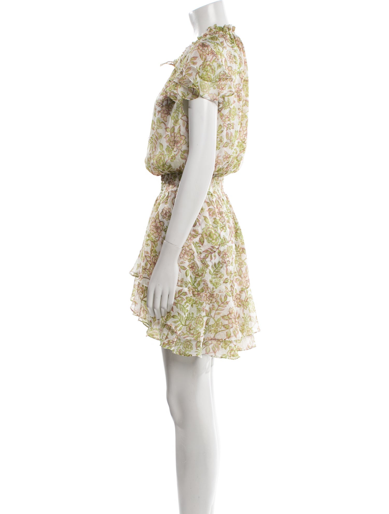 MISA Los Angeles Floral Print Mini Dress