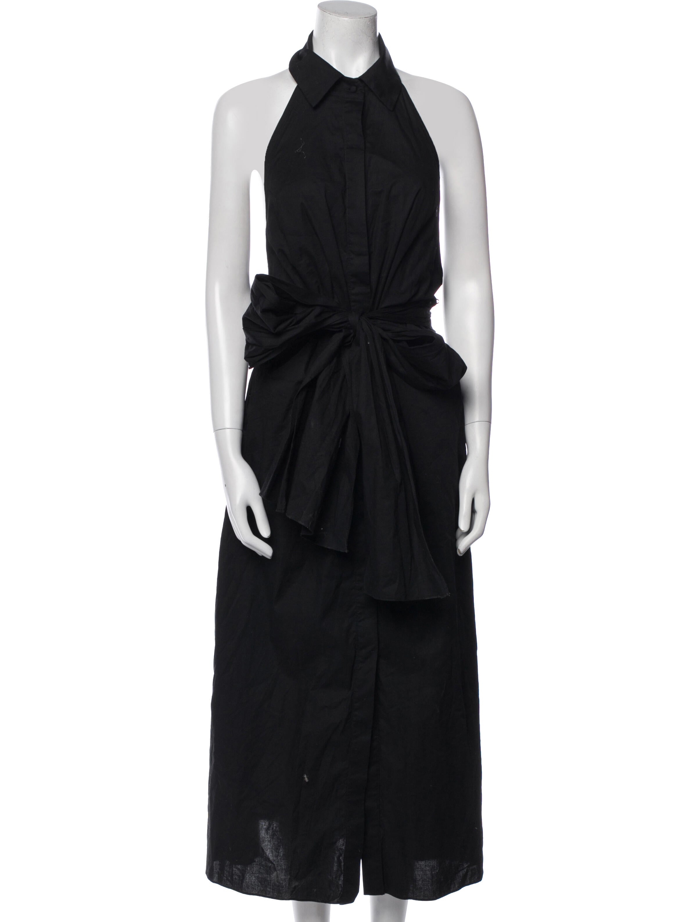 MISA Los Angeles Halterneck Midi Length Dress