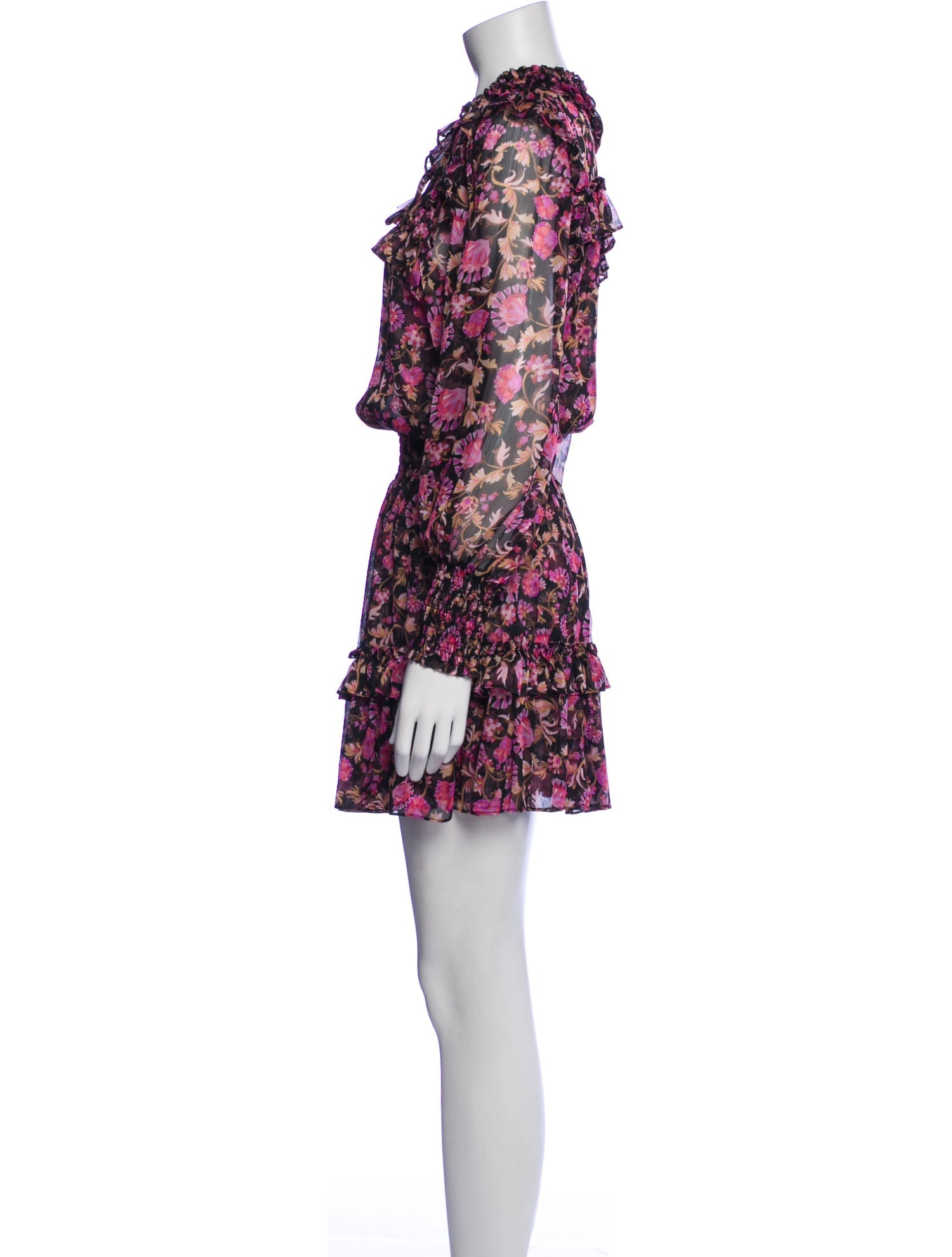 MISA Los Angeles Floral Print Mini Dress