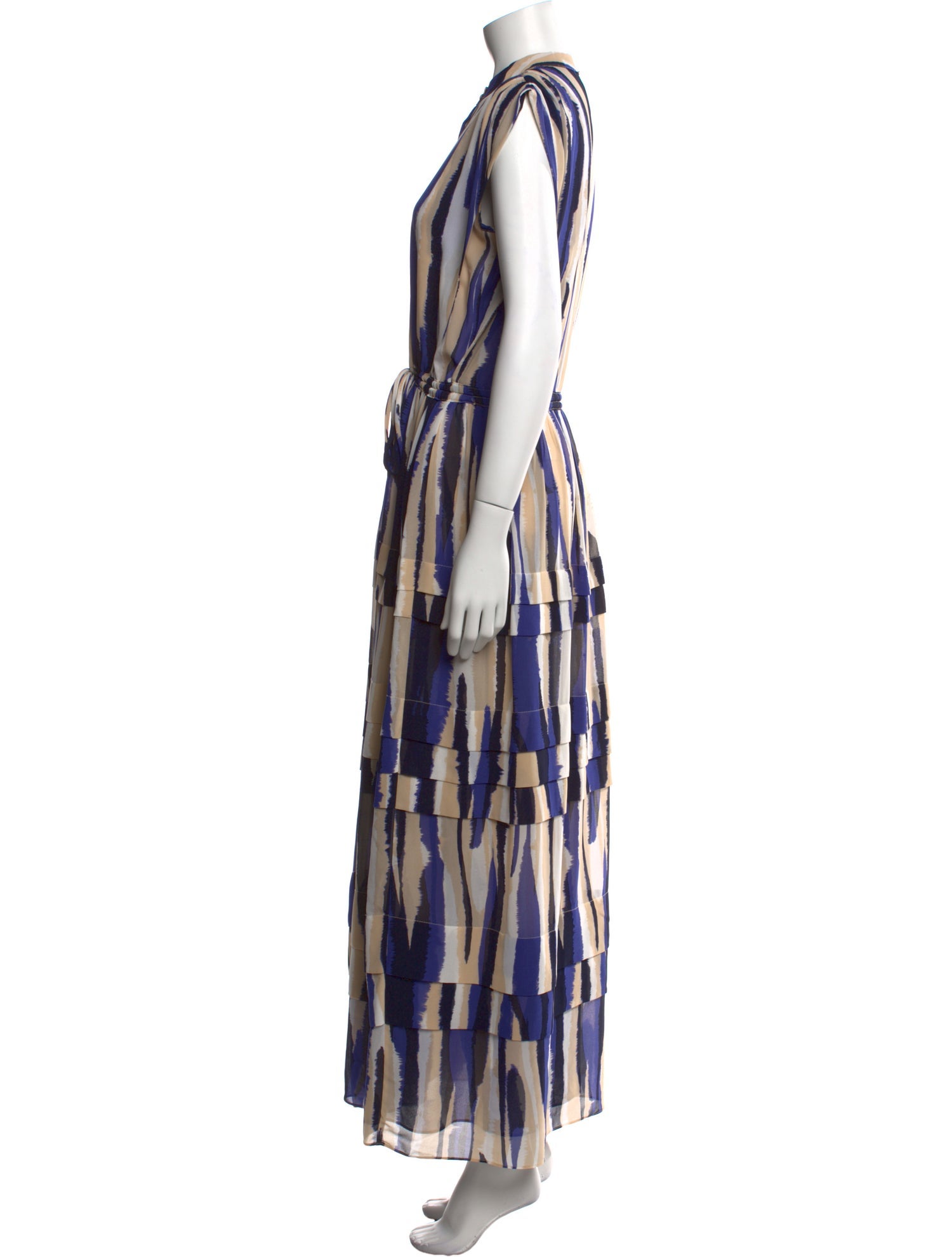 MISA Los Angeles Printed Long Dress