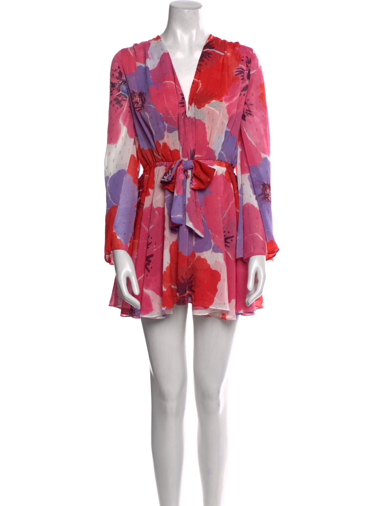 MISA Los Angeles Floral Print Mini Dress