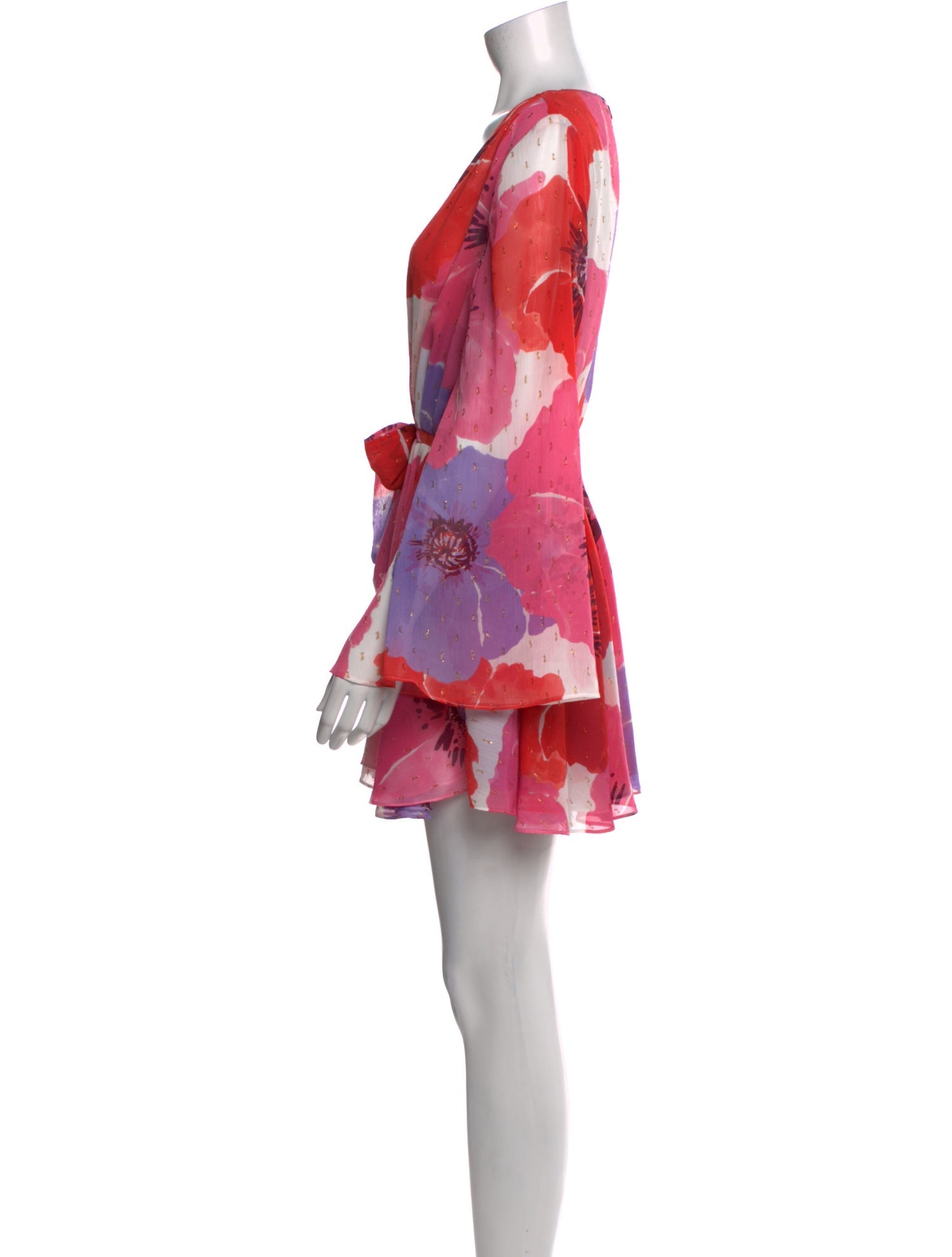MISA Los Angeles Floral Print Mini Dress