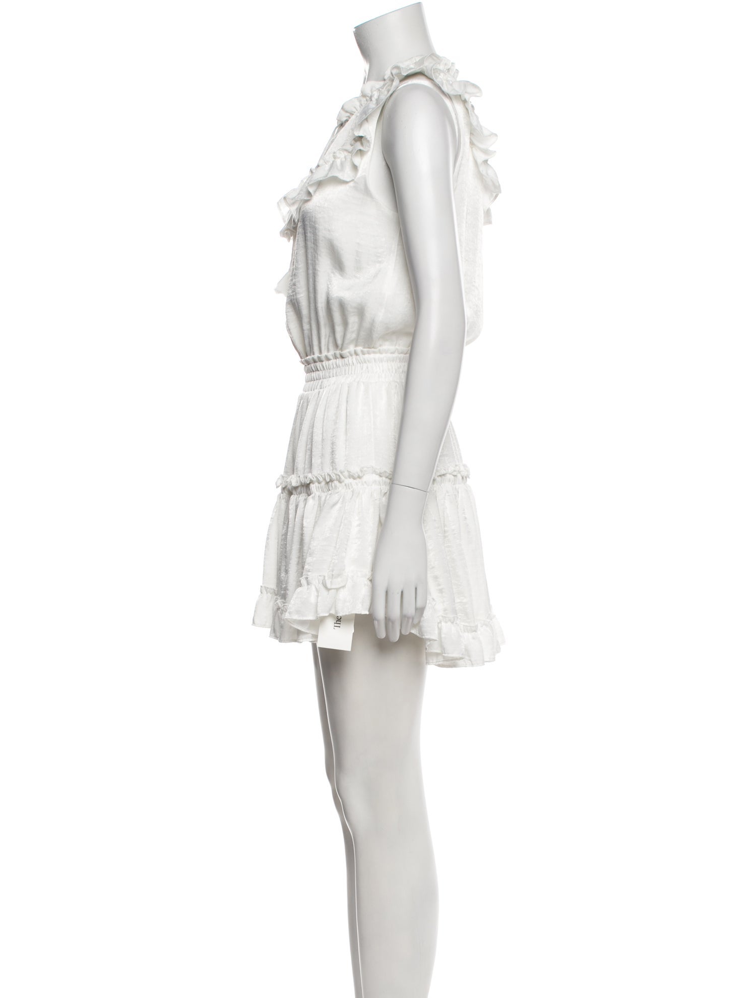 MISA Los Angeles Scoop Neck Mini Dress