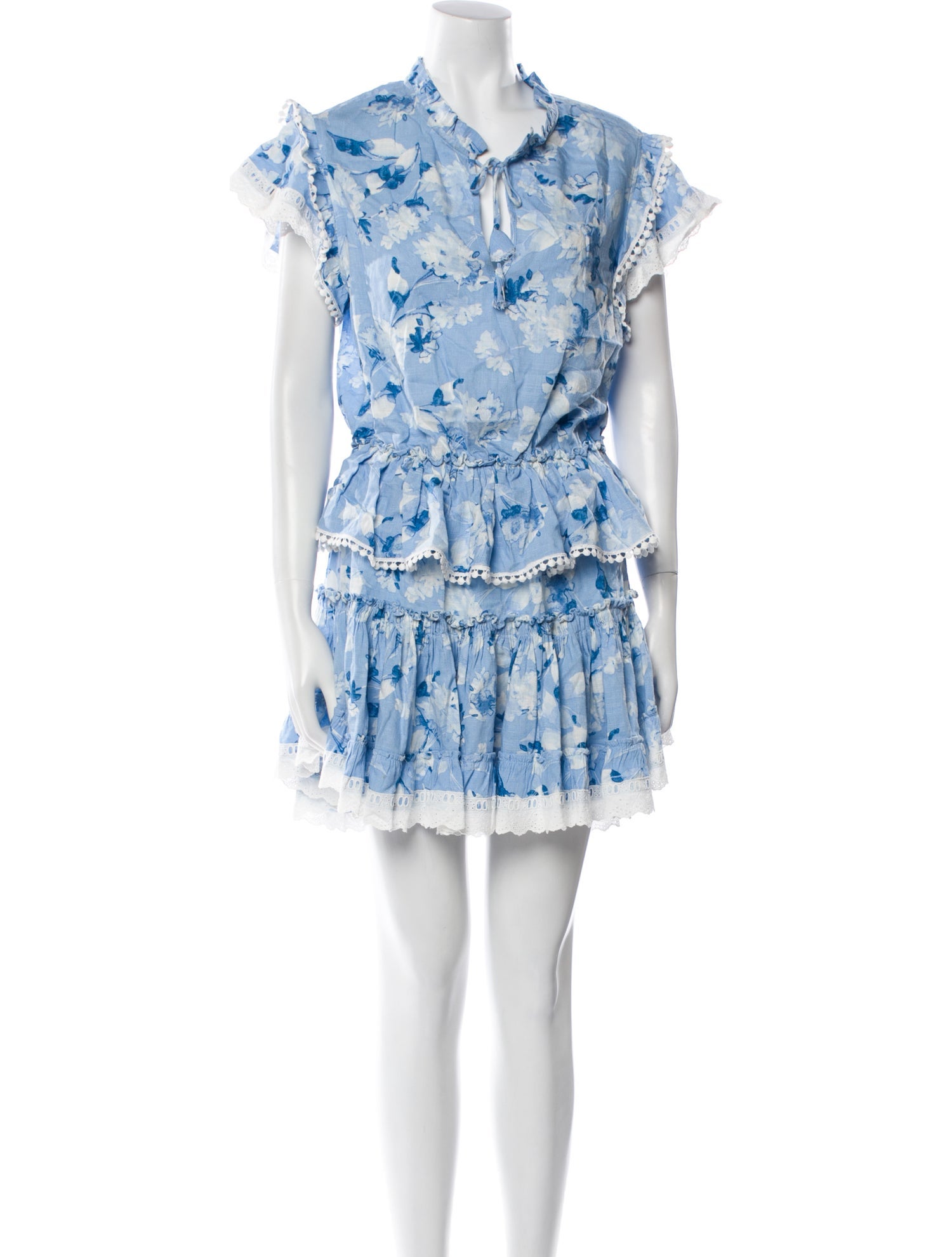 MISA Los Angeles Floral Print Mini Dress