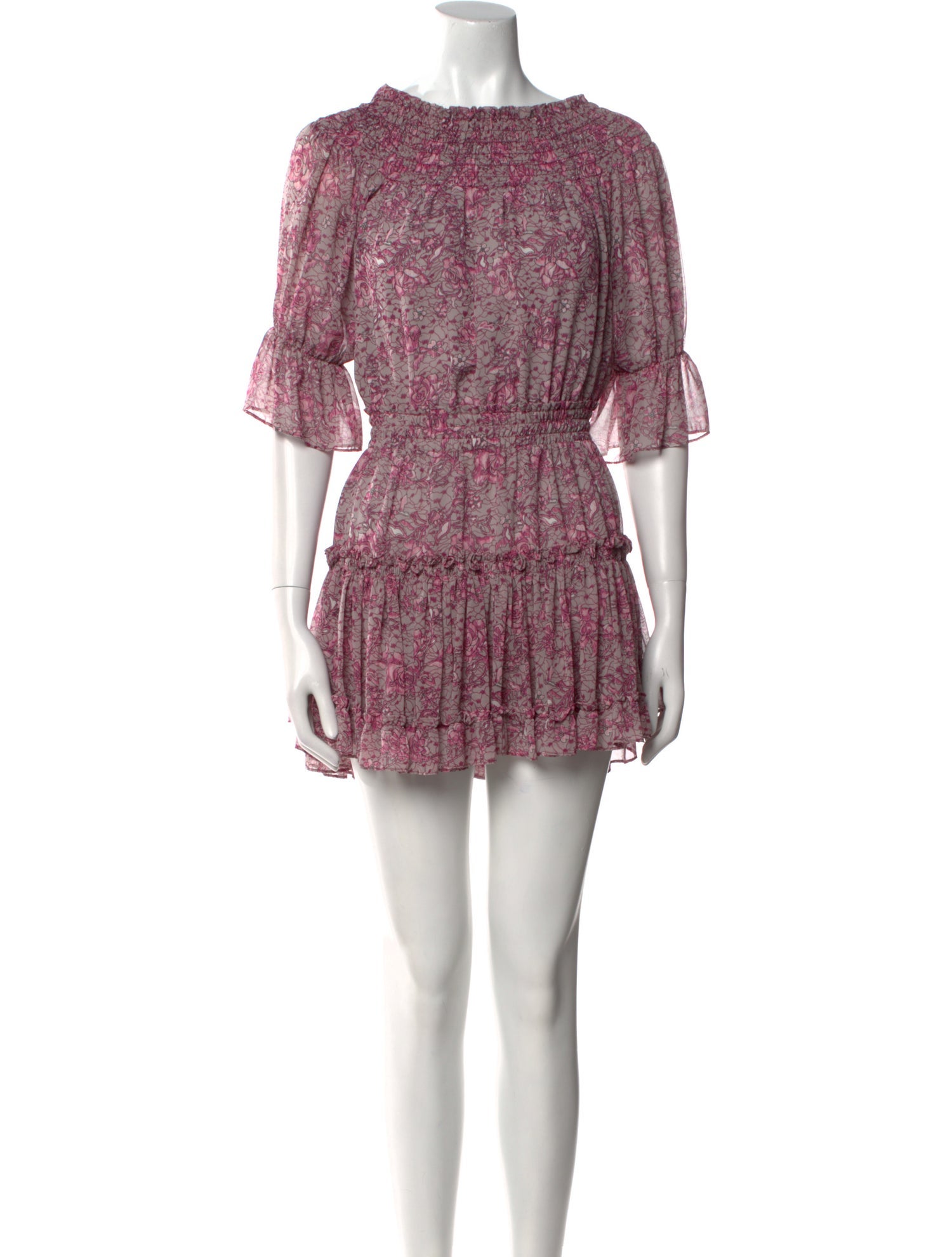 MISA Los Angeles Printed Mini Dress