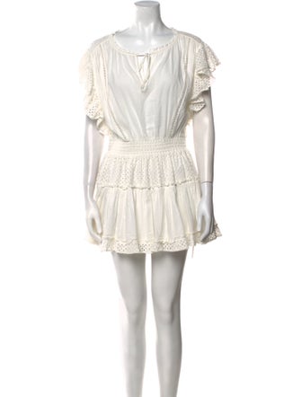 MISA Los Angeles Scoop Neck Mini Dress