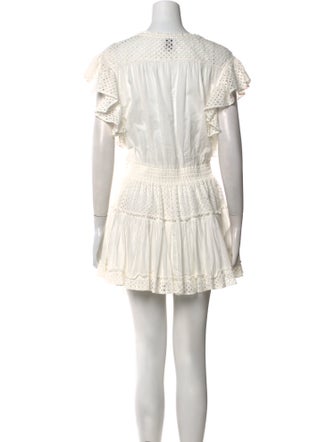 MISA Los Angeles Scoop Neck Mini Dress