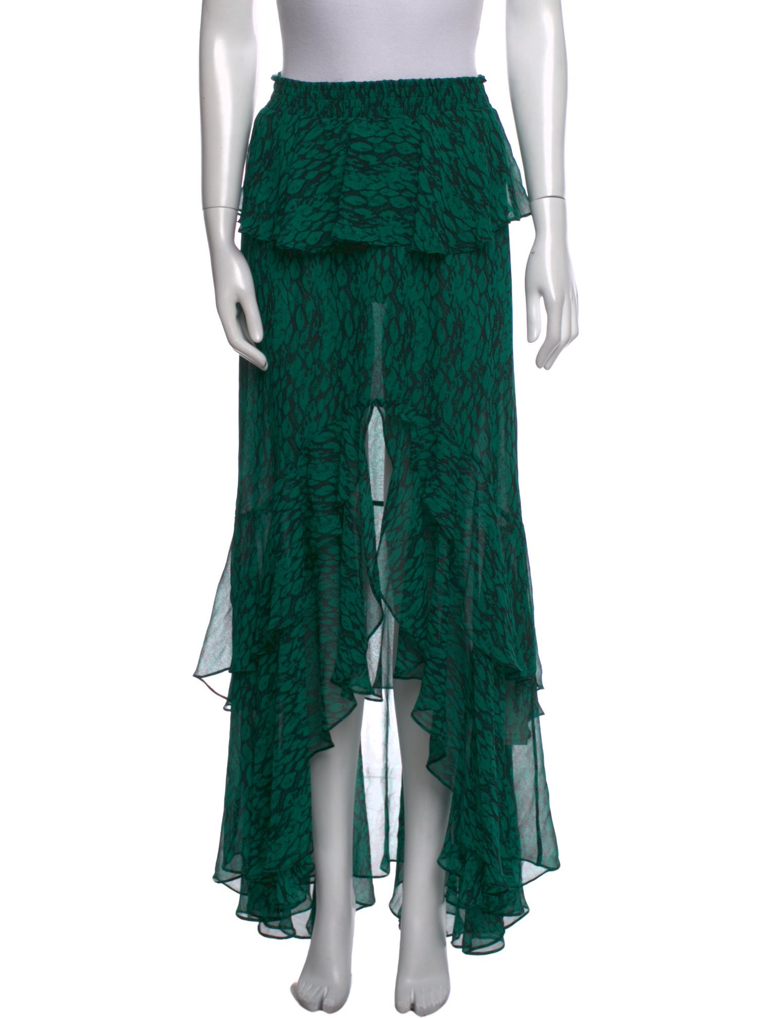 MISA Los Angeles Floral Print Long Skirt