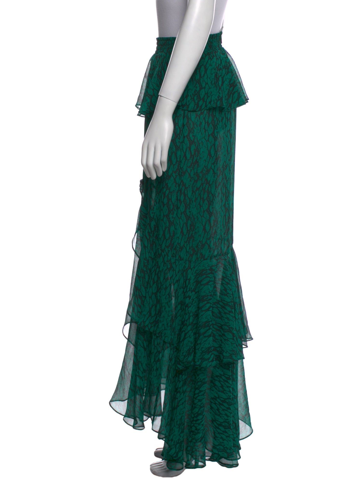 MISA Los Angeles Floral Print Long Skirt