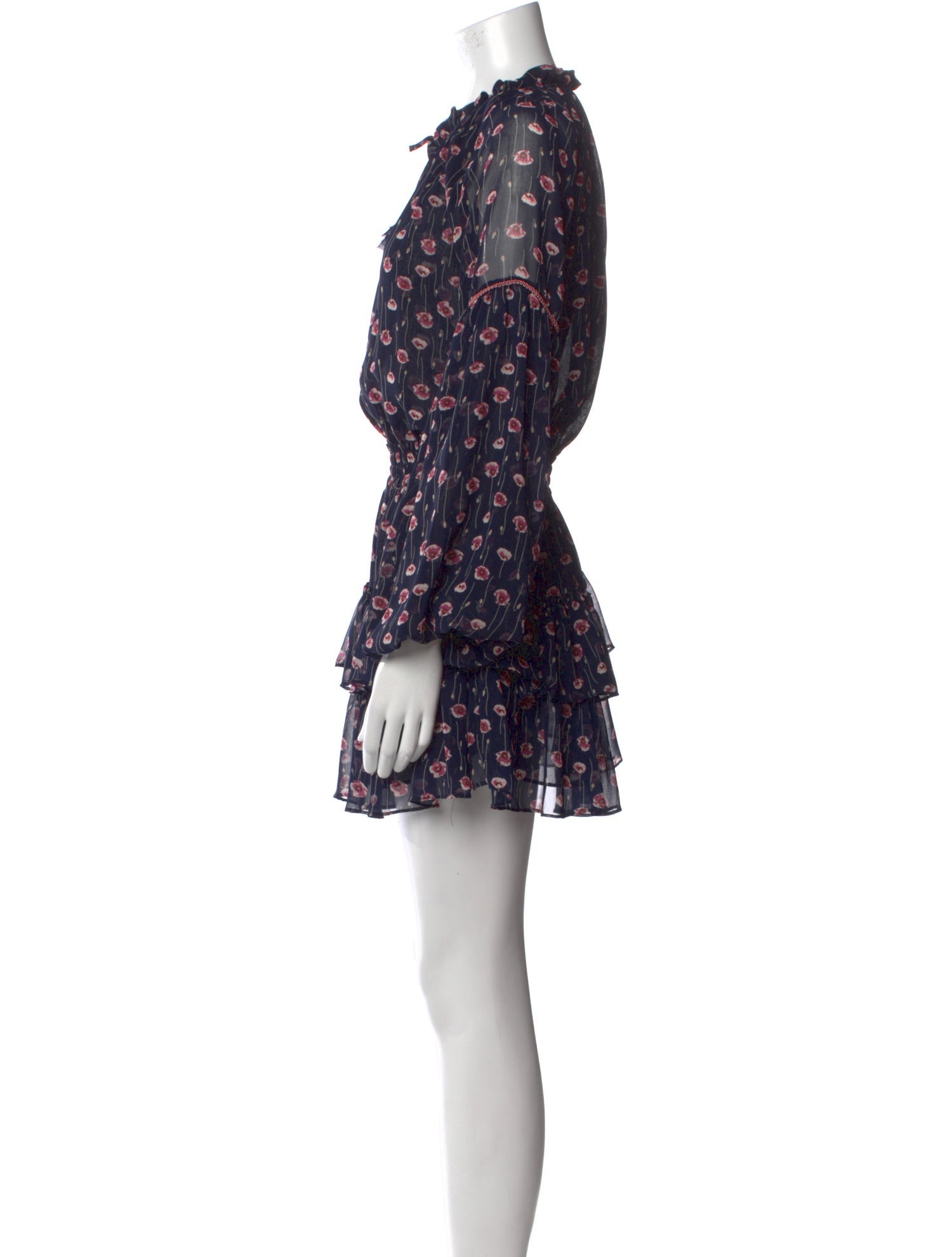 MISA Los Angeles Floral Print Mini Dress