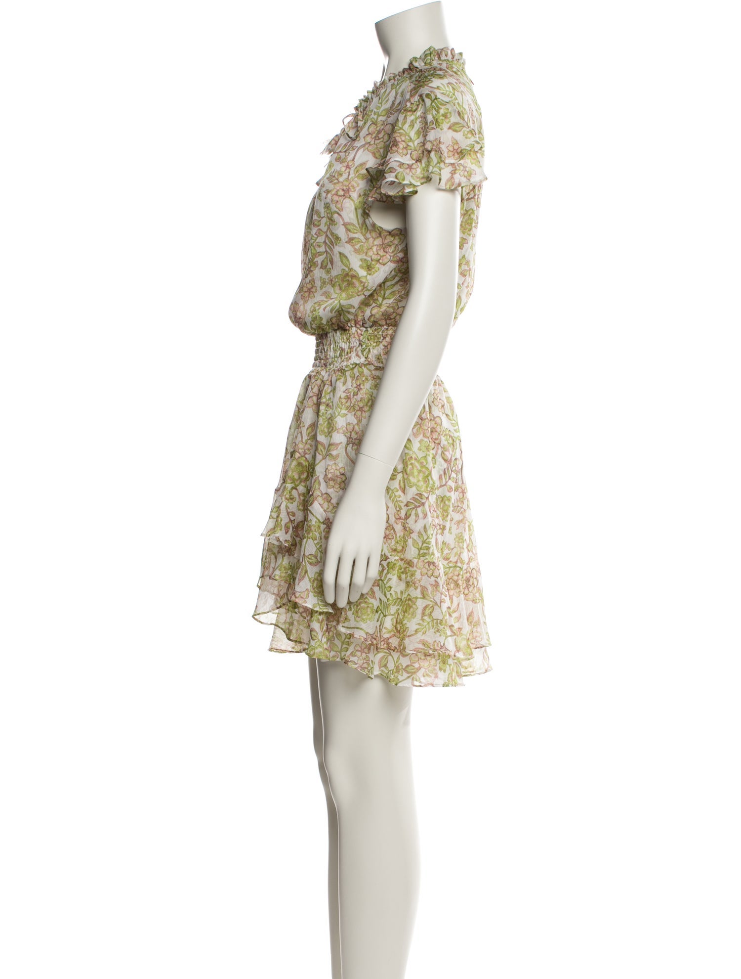 MISA Los Angeles Floral Print Mini Dress