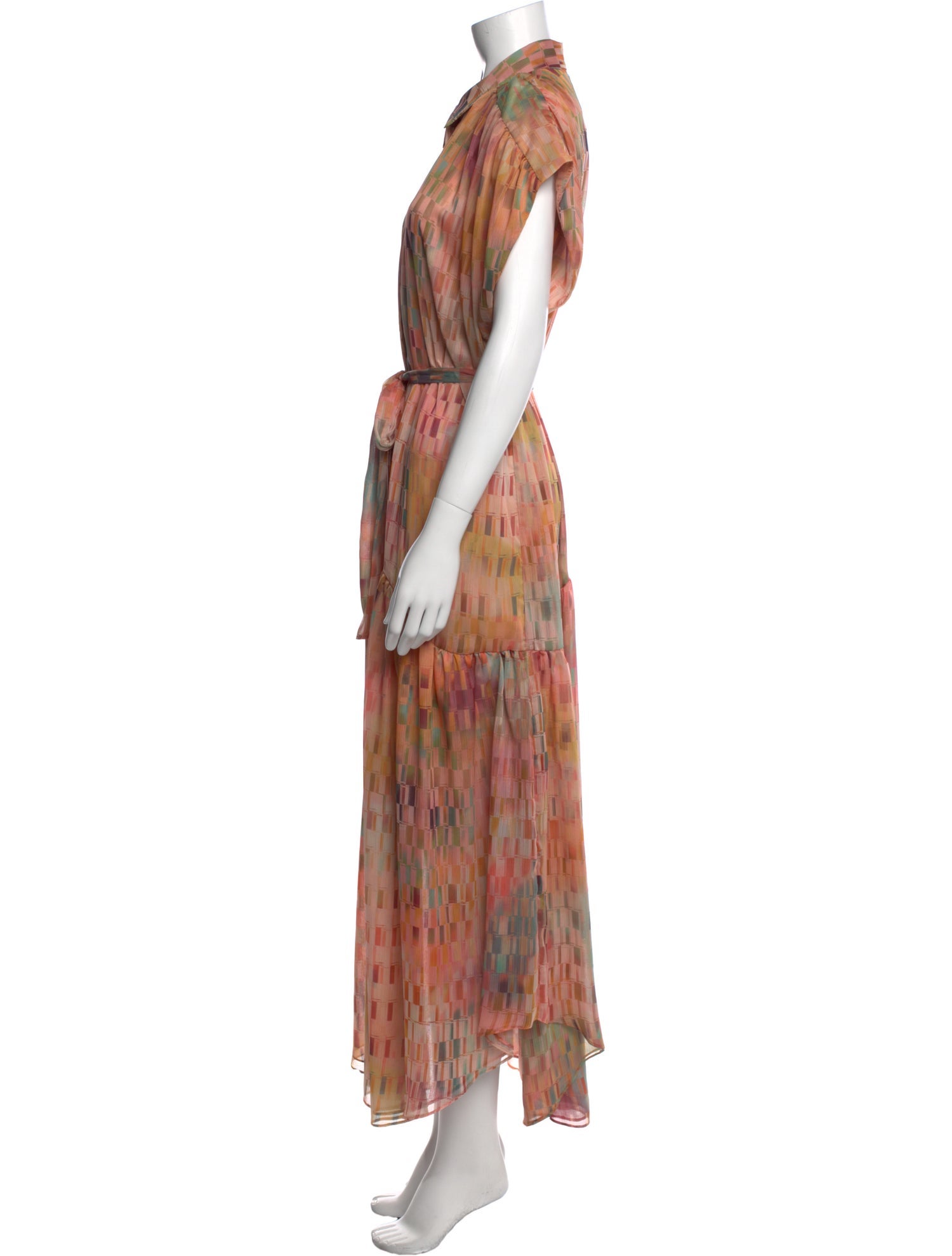 MISA Los Angeles Printed Long Dress w/ Tags
