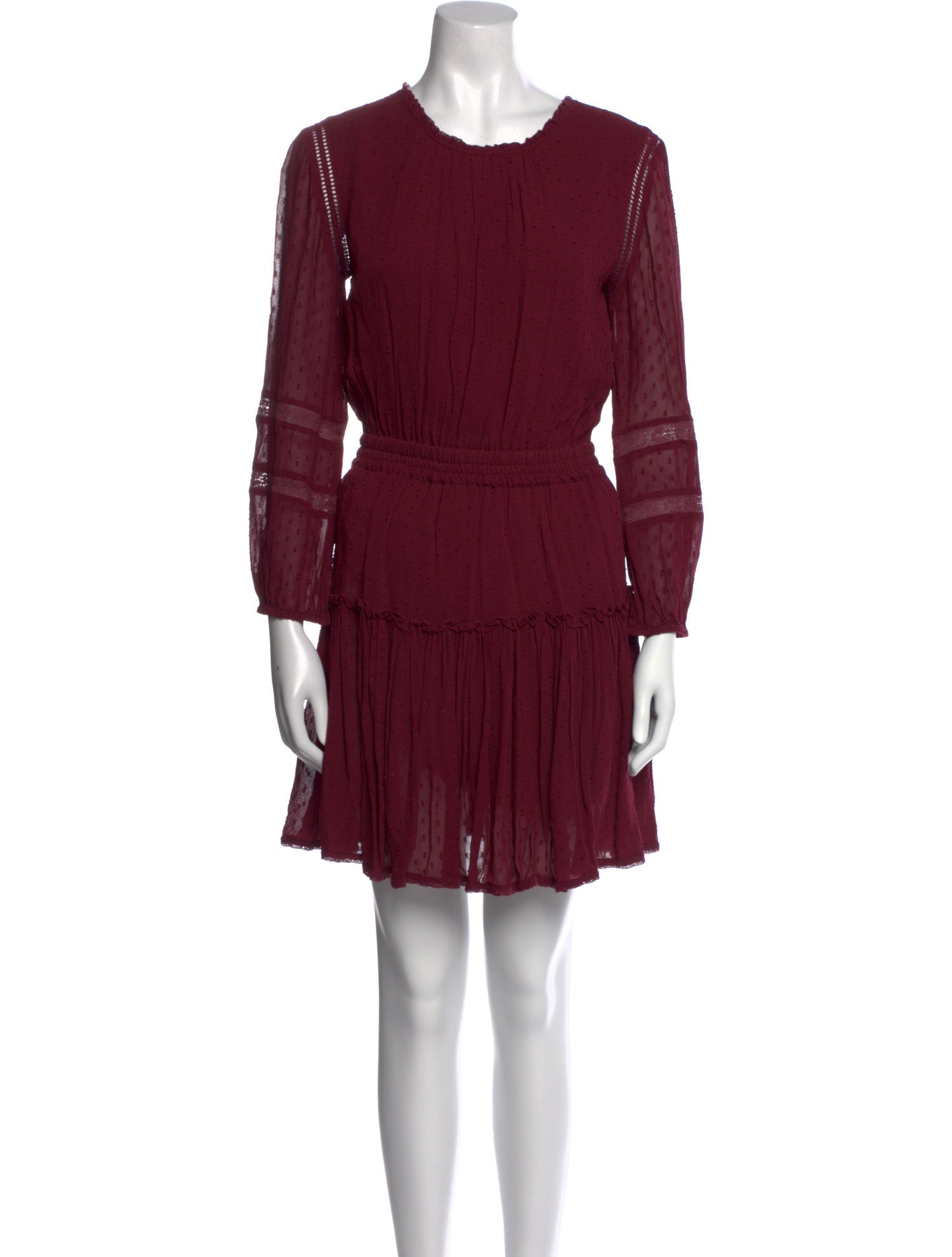 MISA Los Angeles Scoop Neck Mini Dress