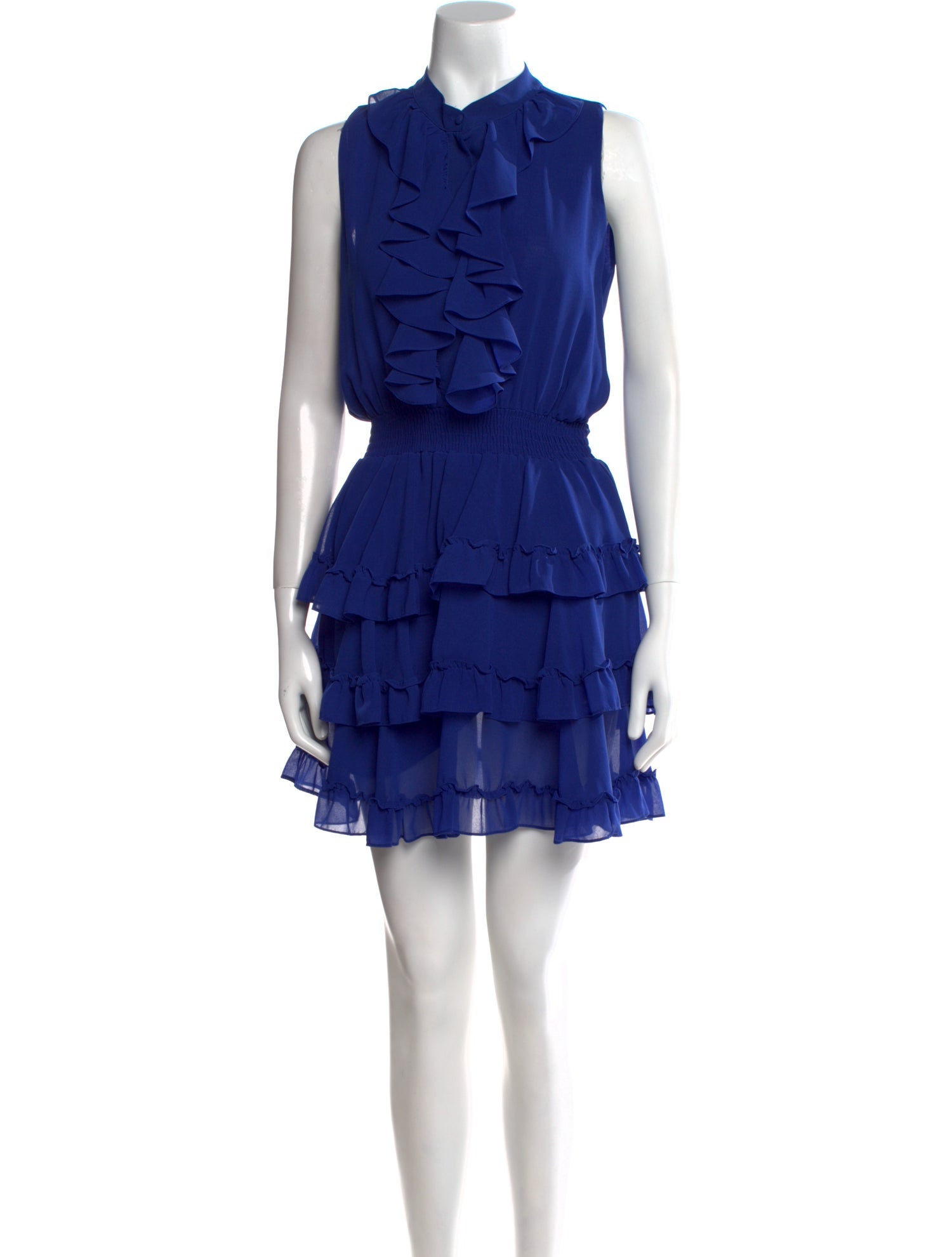 MISA Los Angeles Mock Neck Mini Dress