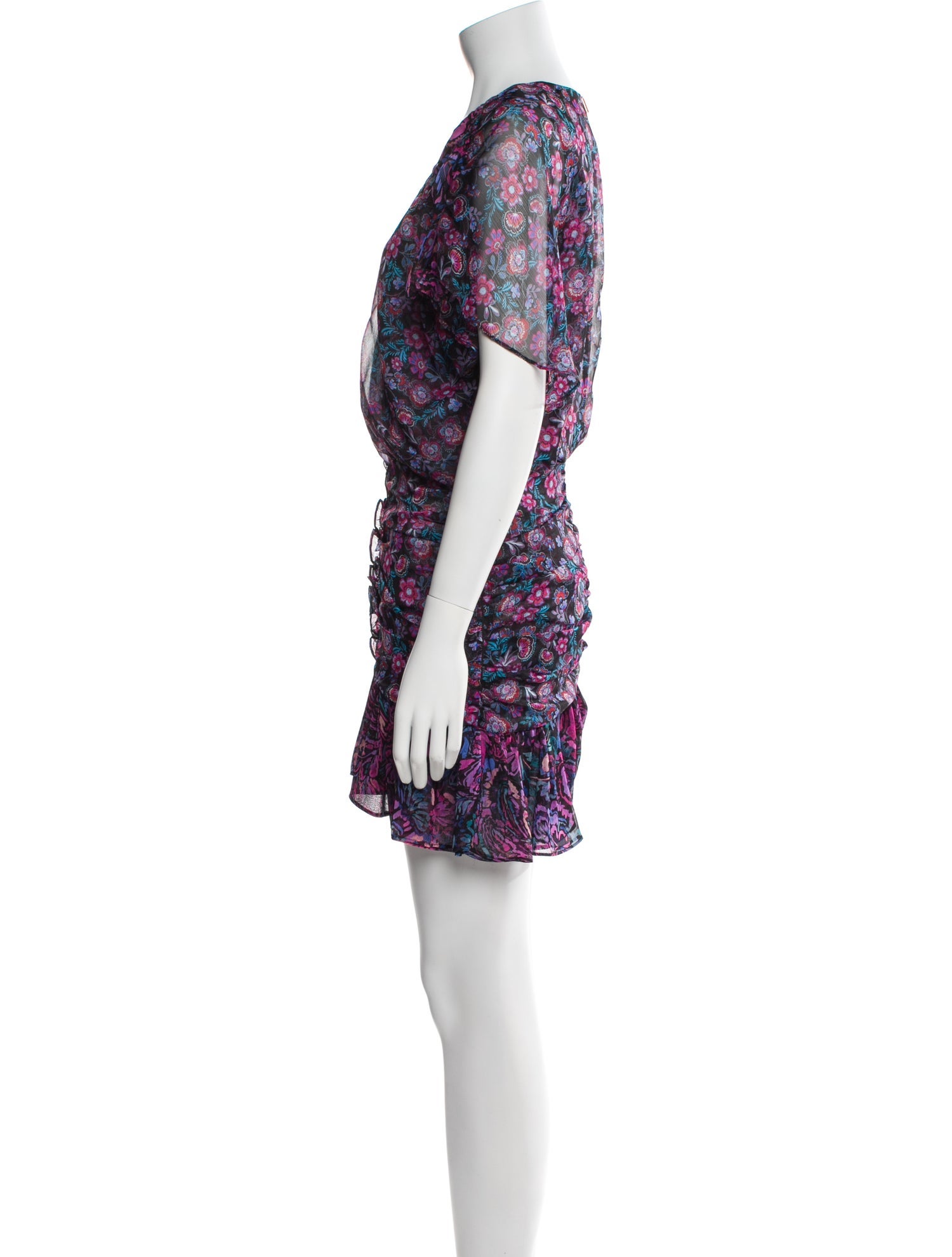 MISA Los Angeles Floral Print Mini Dress