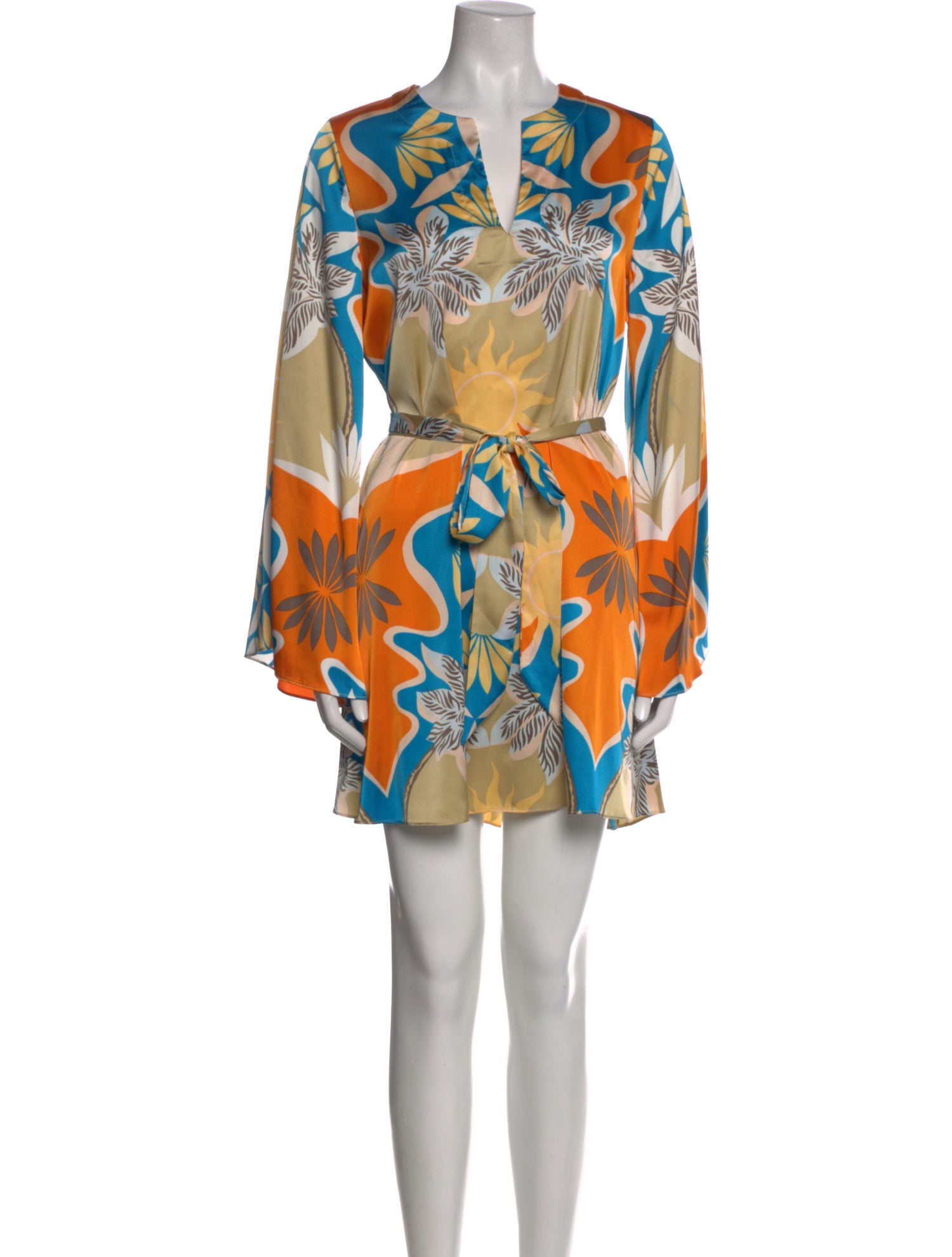 MISA Los Angeles Floral Print Mini Dress