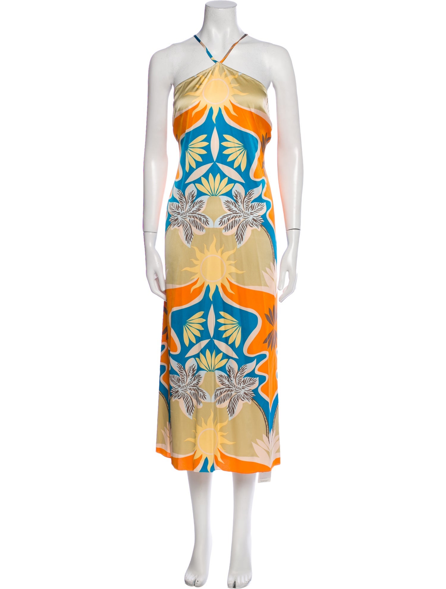 MISA Los Angeles Printed Long Dress