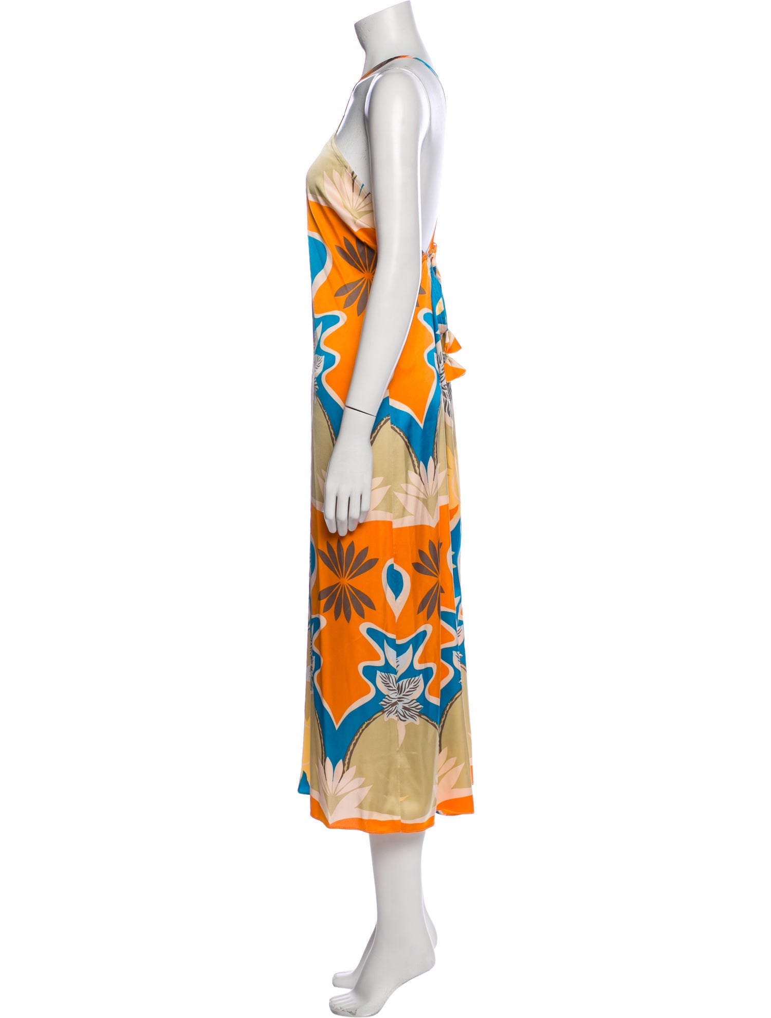 MISA Los Angeles Printed Long Dress