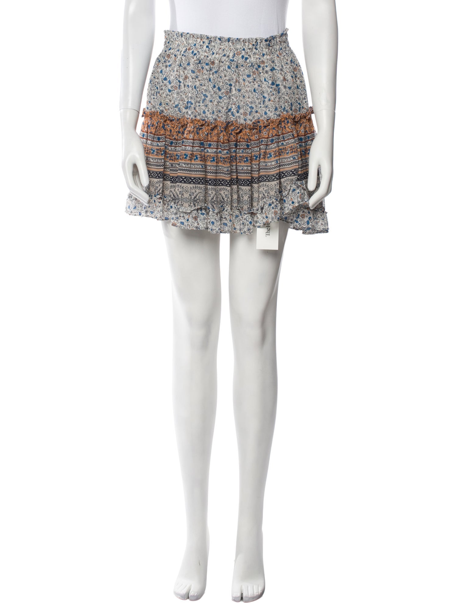 MISA Los Angeles Floral Print Mini Skirt