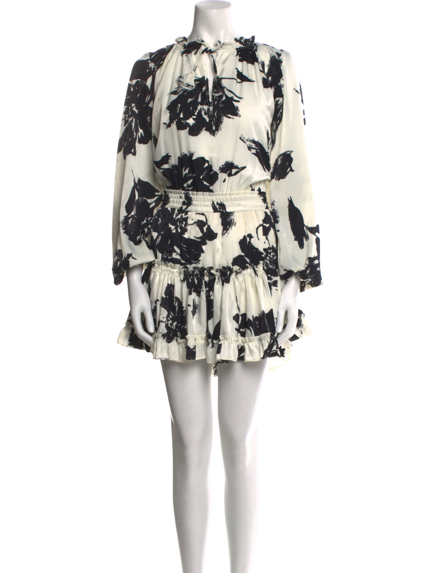 MISA Los Angeles Floral Print Mini Dress