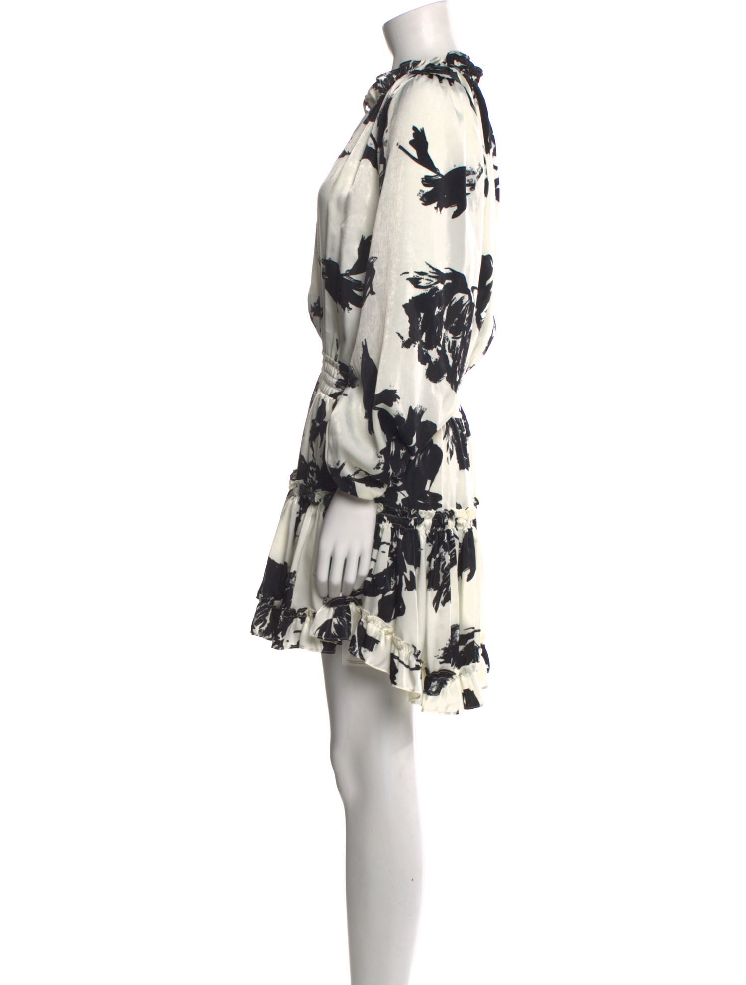 MISA Los Angeles Floral Print Mini Dress