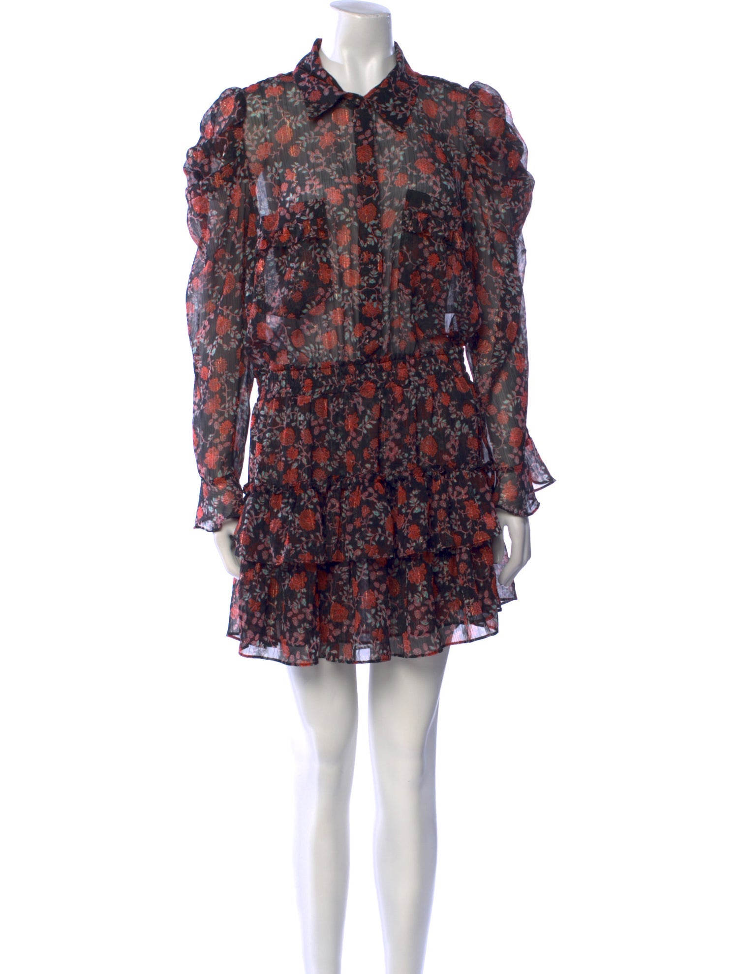 MISA Los Angeles Floral Print Mini Dress w/ Tags