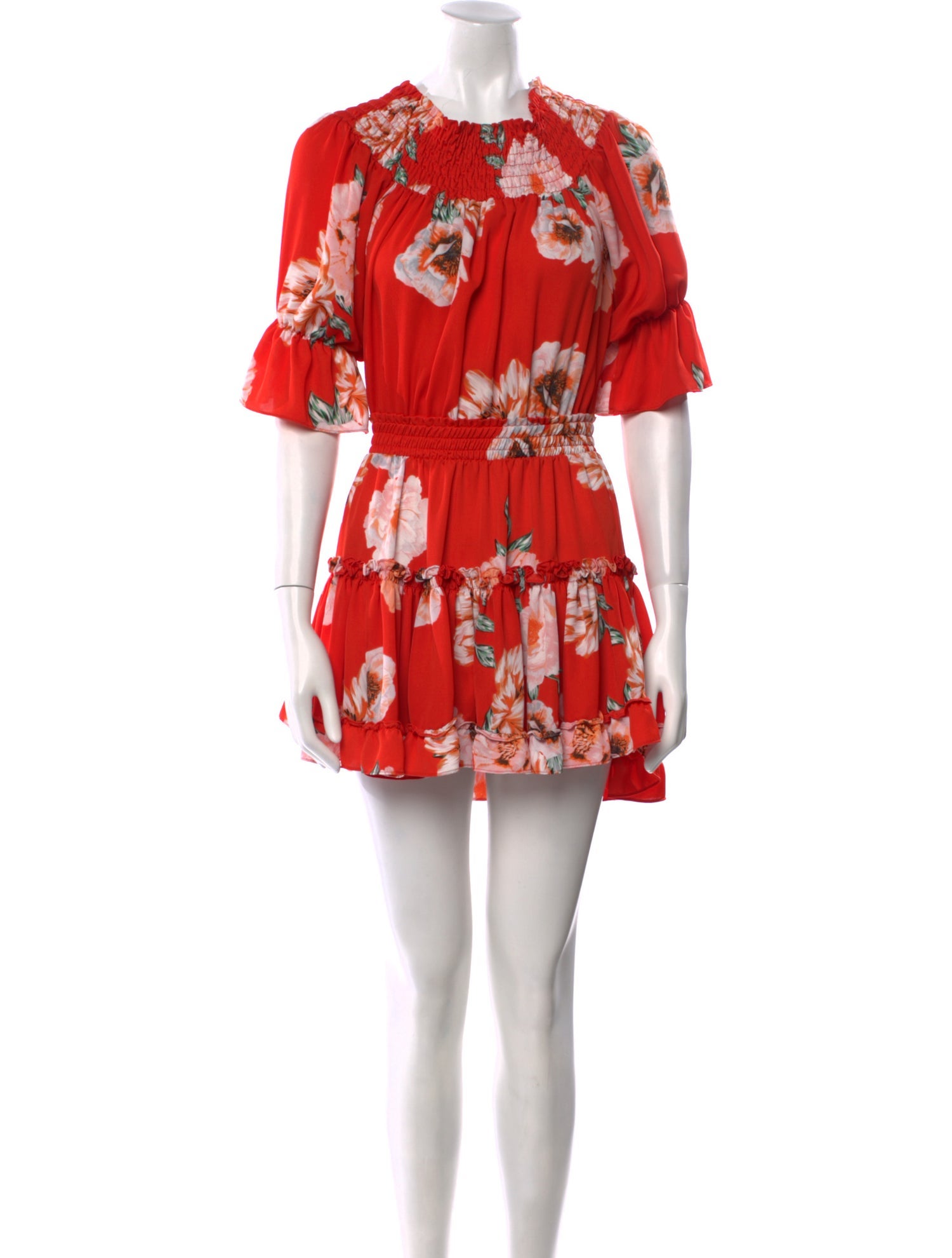 MISA Los Angeles Floral Print Mini Dress